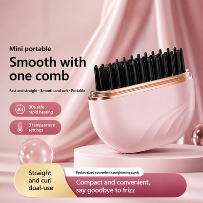 Mini Rechargeable Hair Straightening Comb™ | Portable Cordless Hair Straightener | Hypenox
