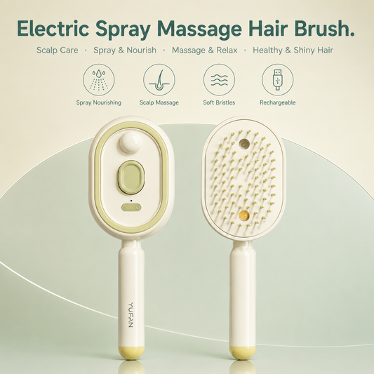 Electric Spray Massage Hair Brush™ | Anti-Static Atomizing Comb | Hypenox